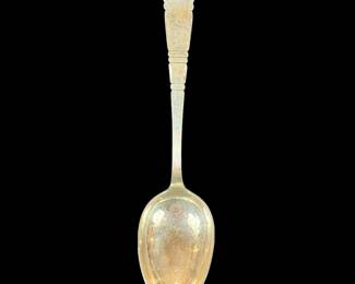 Large Sterling Silver Serving Spoon, Hallmarked Fully, 110 grams