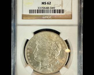 NGC MS62 1884 O Morgan Silver Dollar