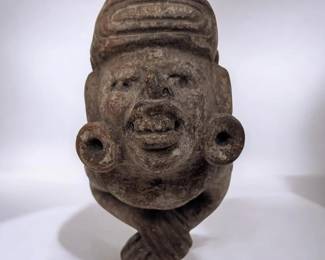 A Very Fine Pre-Columbian Zapotec Mayan Clay Figure
