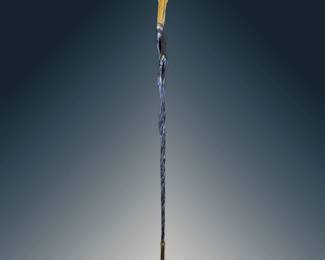 A Presentation Coral And Gold Staff M Jusuf 21.6 K Gold, Approx. 32.67 DWT or 50 Grams