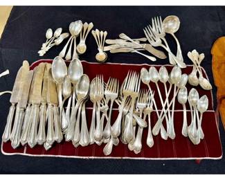 90 Sterling Silver Pieces Flatware by Lemon & Sons, Total 3946.24 Grams