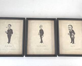 Gatwick News Aircrew Framed Caricatures * 10.5 x 8.5” Framed 