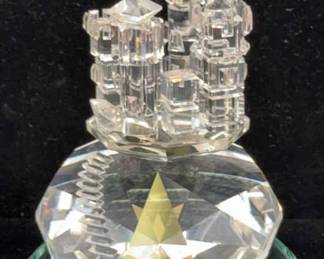 Vintage 1986 Miniature Swarovski Crystal Camelot Castle Sculpture * Crystal Caravan 314/1000 