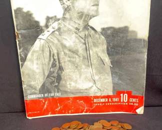 Wheat Pennies 1916 To 1958* Steel Penny* Life Magazine December 8, 1941