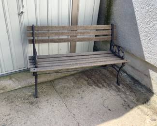 Outdoor garden bench