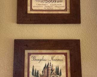 Two (2) pieces of wall art