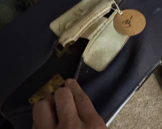 This is the canvas cover for the matching vintage luggage set