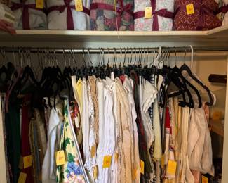 Linens and look at all the tablecloths!!!!