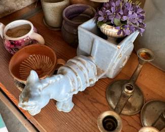 Donkey and cart planter