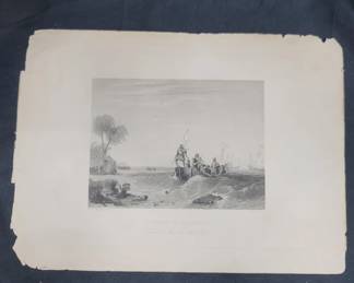 	1874 Landing of Christopher Columbus Engraving