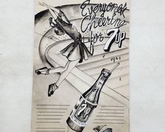 	Original 50's 7up Ad Concept Artwork