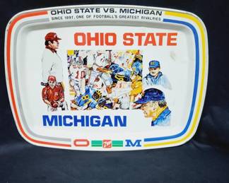 7up Ohio State vs Michigan Metal Platter