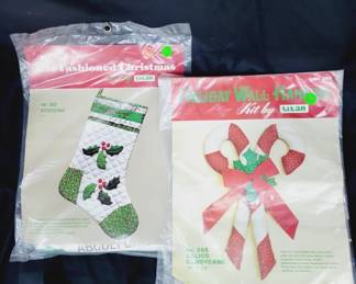 	Vintage Christmas Candy Cane Sewing Craft Kits