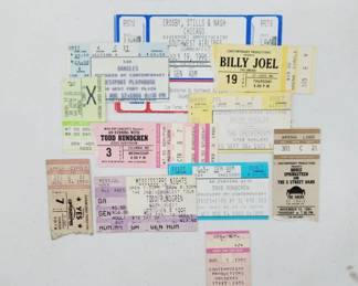 Concert Tickets from the 80's & 90's