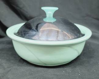 	MCM Everedy Aqua Enamel & Chrome Dish