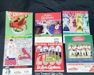 	St. Louis Cardinals Scorecard Lot