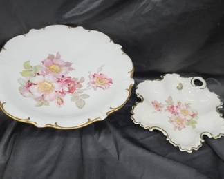 Golden Crown E&R Gold Gilt Dish & Pedistal