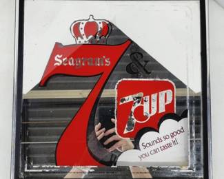 	1970's Seagram's 7 & 7up Mirror