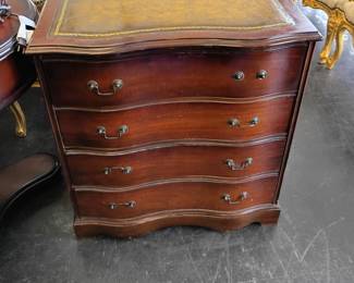 serpentine front chest of drawers 