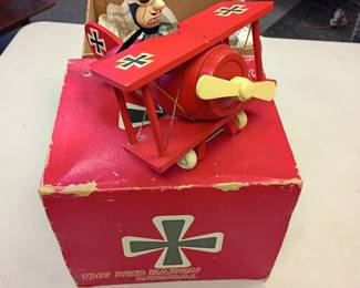 awesome vintage red Barron music box 