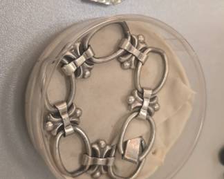 Sterling silver. pendant and bracelet 