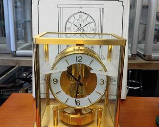 Jaeger Lecoultre Atmos clock NEW OLD STOCK we literally pulled it out of box for first time still has factory foam!!