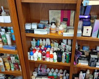 large collection of vintage avon, lotions, makeup, perfume jewelry and more all new old stock 