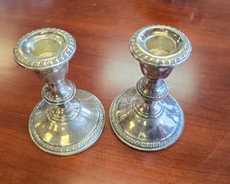 sterling silver candle holder 