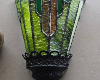 stained glass sconce 