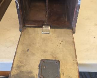 antique wall safe with key 