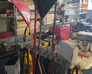 rakes and other garden tools 