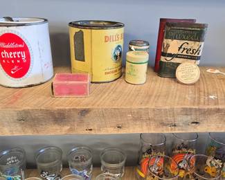 Tobacco tins.