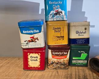 vintage tobacco tins 