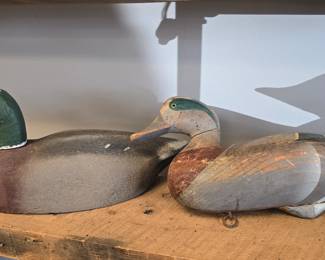 Vintage duck decoys.