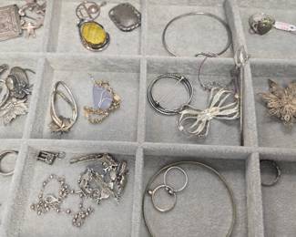 lots of sterling silver jewelry 