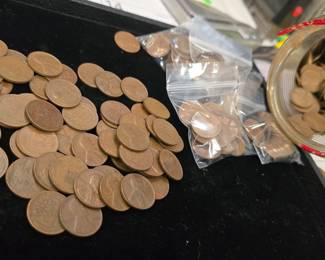Lots and lots of unsearched wheat pennies 