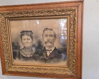 antique charcoal framed 