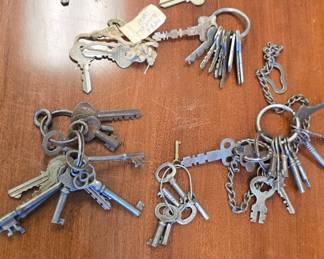 large vintage key collection 