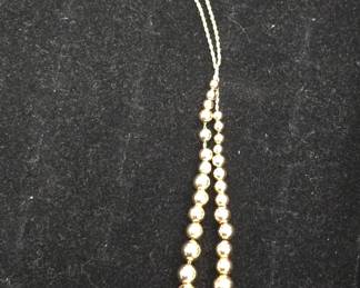 14K gold necklace.