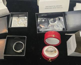 Sterling silver jewelry.