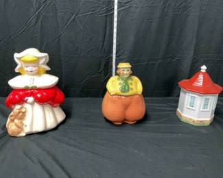 3 Vintage Cookie Jars