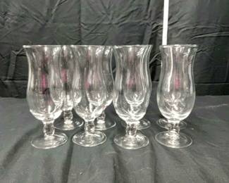 8 Pieces of Hurricane Cocktail Glasses