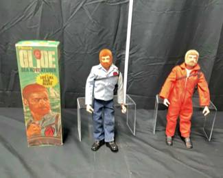 2 Vintage Collectible G.I. Joe Figures