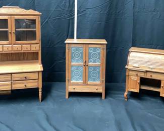 Antique Miniature Hard Wood Samples Relicas
