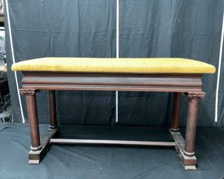 Wood Upholstered Piano Bench