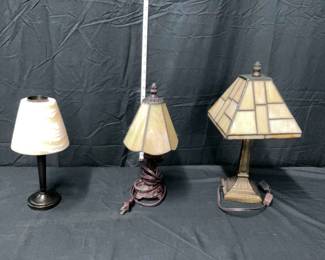 Trio of Table Lamps