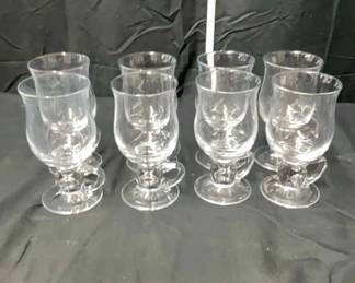 8 Pieces of Glass Cocktail Glasses
