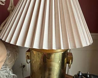 Brass Chinese Style Urn Table Lamp
