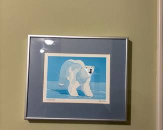 Framed & Matted Lithograph "Nanook the Great" by Archie Beaulieu
