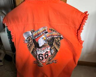Biker Clothing Company Route 66 Biker Vest – Size XL